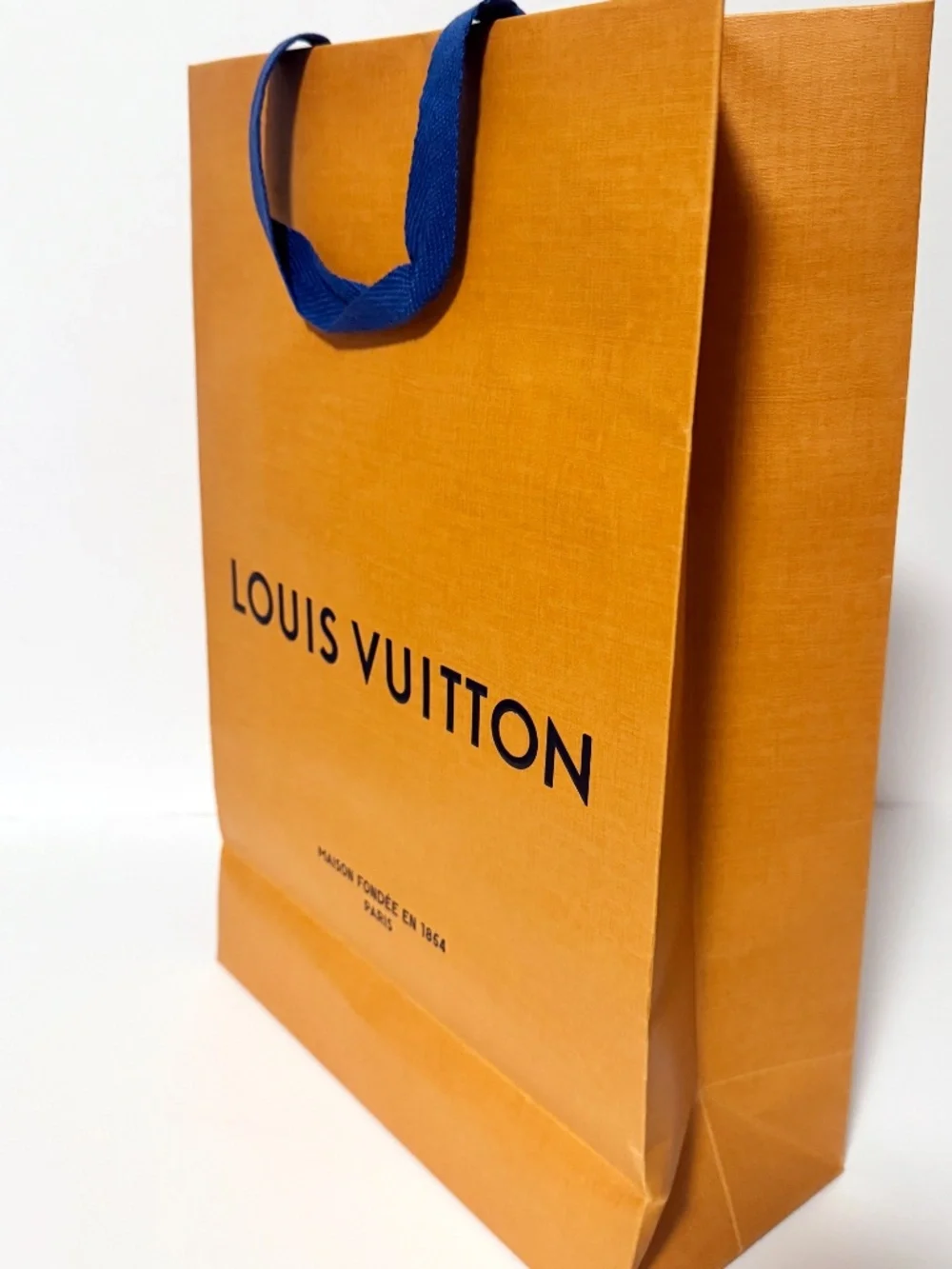 Louis Vuitton Orange Shopping Gift Bag 14” x 10” x 4.5”